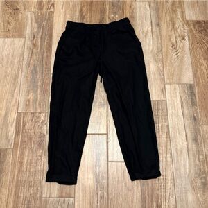 J.CREW Linen Cotton AL464 Drawstring Elasticized Crop Cuff Pants